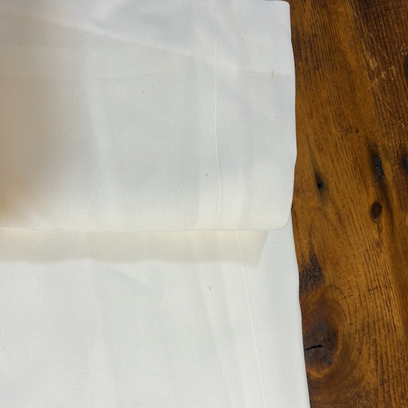 NWT! Lafayette 148 New York Barrow White Lined Pants size 16W- HAS MARKS - Picture 16 of 16